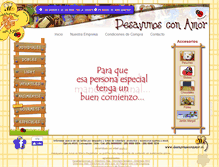 Tablet Screenshot of desayunosconamor.cl